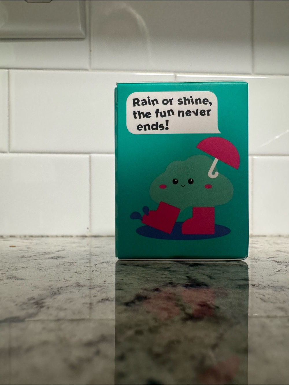 Adore Teal Glitter Cloud Squishy - Picture 5 of 6